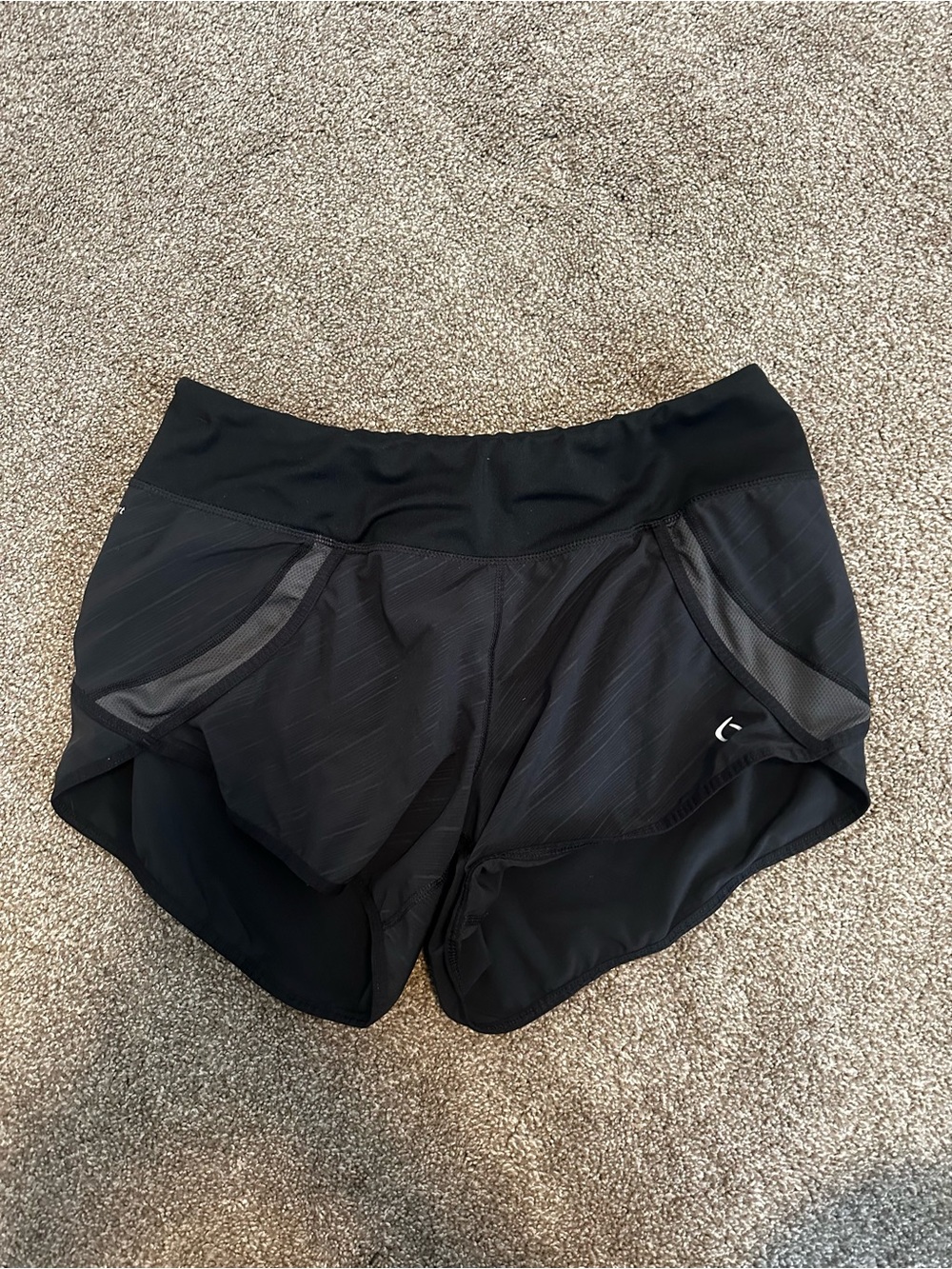 Moving Comfort Women’s Black Athletic Running Shorts with Stay-Dry Fabric